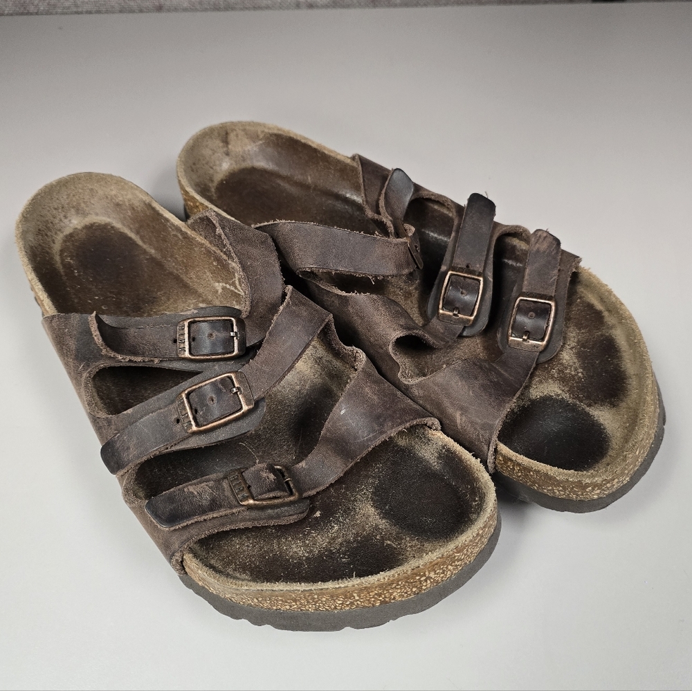 Birkenstock Dark Brown Florida Women's Sandals Sz 39